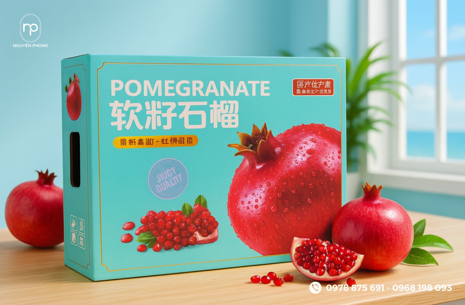 In thùng carton đựng lựu – đồng bộ thương hiệu, tăng nhận diện